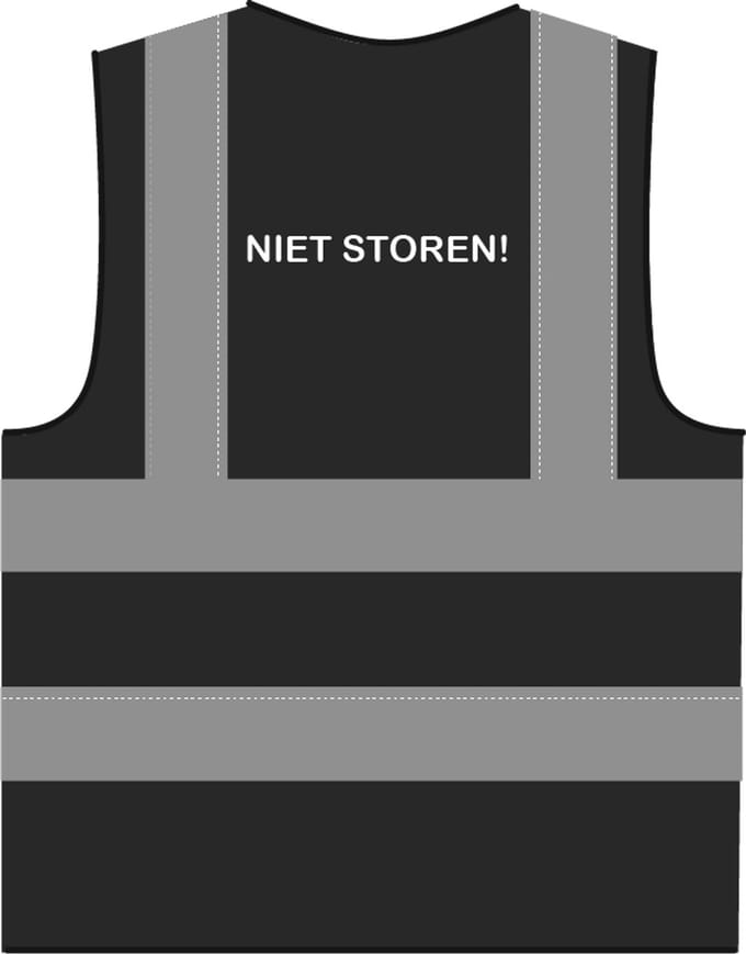 Niet storen hesje RWS zwart