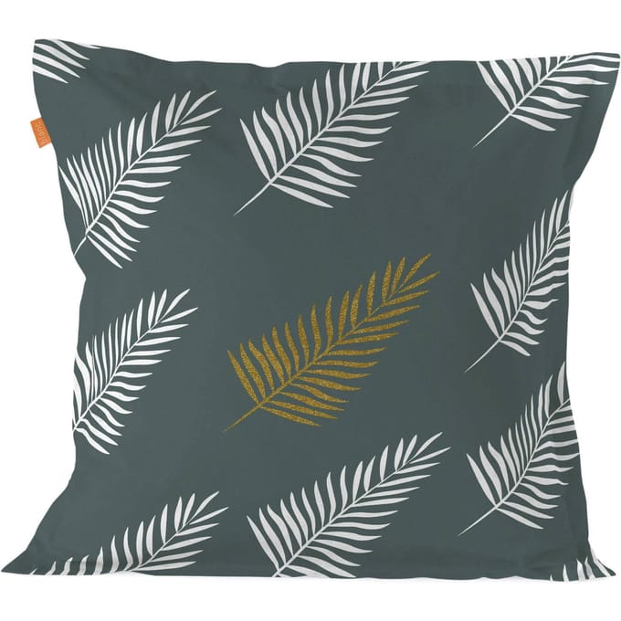 Kussensloop Foliage Mint | Blanc