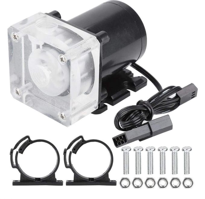 PC Waterpomp - Computer Koeling - DIY PC Bouwen - Zelfnivellerend Stil - 4m 600H/L - Zwart