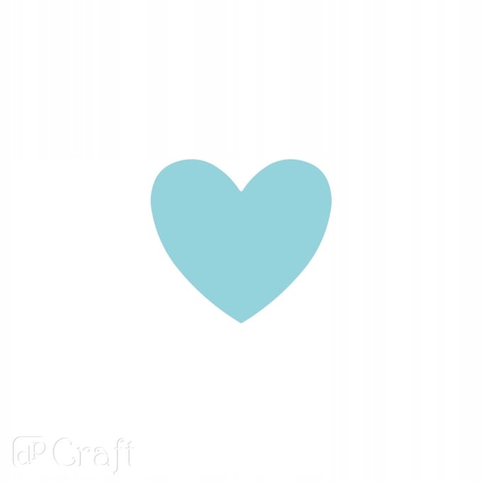 Decoratieve pons 3,8 cm Hart - Ideaal voor papier en schuim