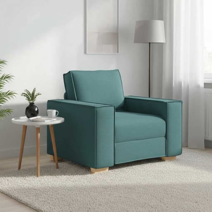 vidaXL - Sofa - Stoel - Donkergroen - 100x78x84 - cm - Stof