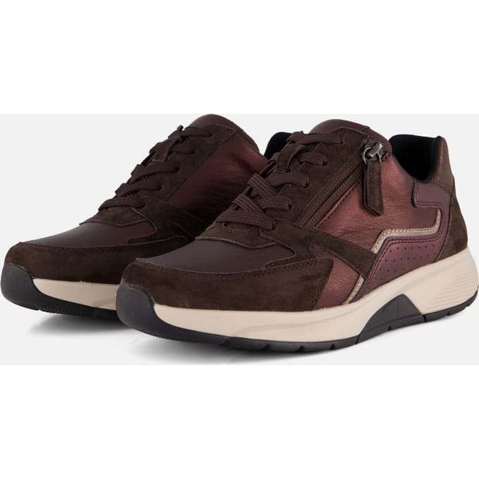 Gabor Rollingsoft Sneakers bruin Suède - Maat 3