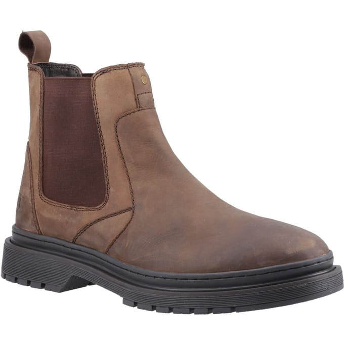Hush Puppies Jamie Leren Heren Bruine Laarzen