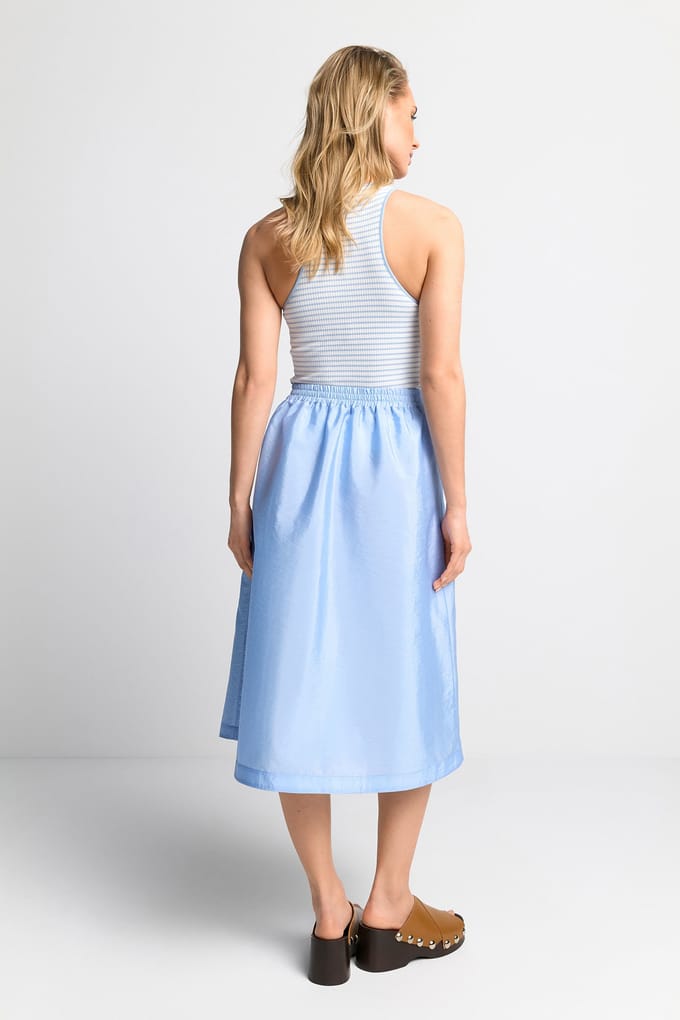 Rich & Royal Parachute Skirt Cotton Blue Größe: 36 | Midiröcke Outlet | Damen | Blau
