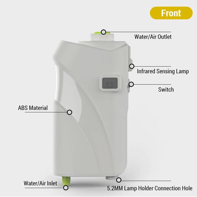 Buiten Vissen Zuurstofpomp USB Intelligente Sensor Water Zuurstofpomp zwart