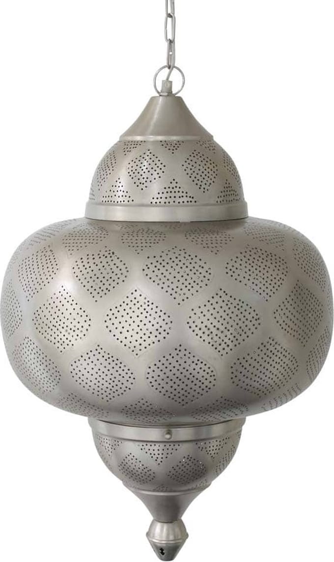Safaary - Oosterse Hanglamp Nikkel Goud Radha Ø 40 x 68cm