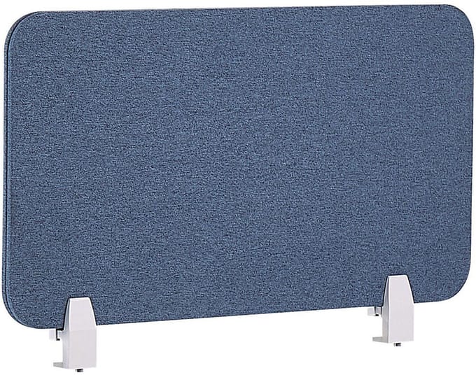 BELIANI WALLY - Bureauscherm - Blauw - 72 cm - Polyester