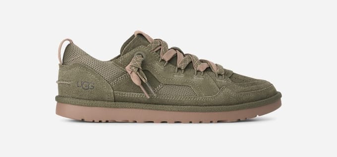 UGG® Minimel Trainer in Green, Size 7, Suede/Textile/Polyester