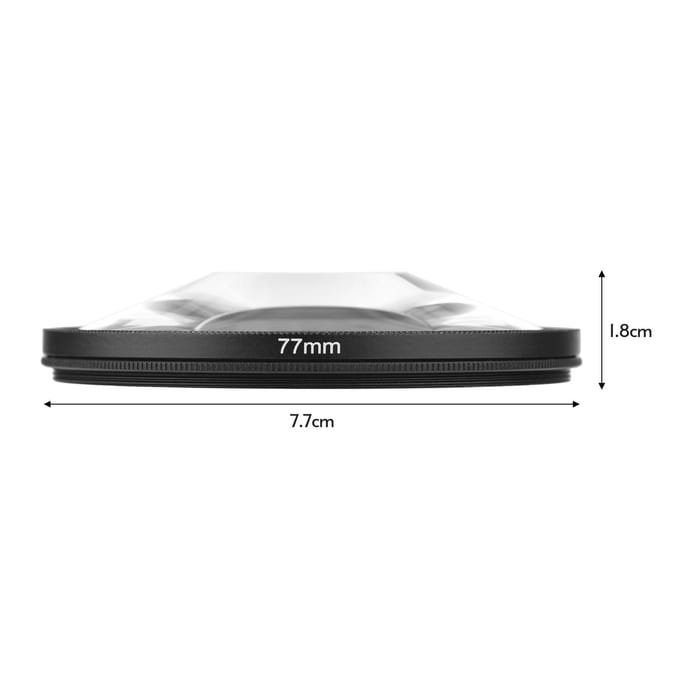 77mm Whirlpool Glazen Prism Kaleidoscope Lens Filter Optisch Glazen Lens Filter Professioneel gray