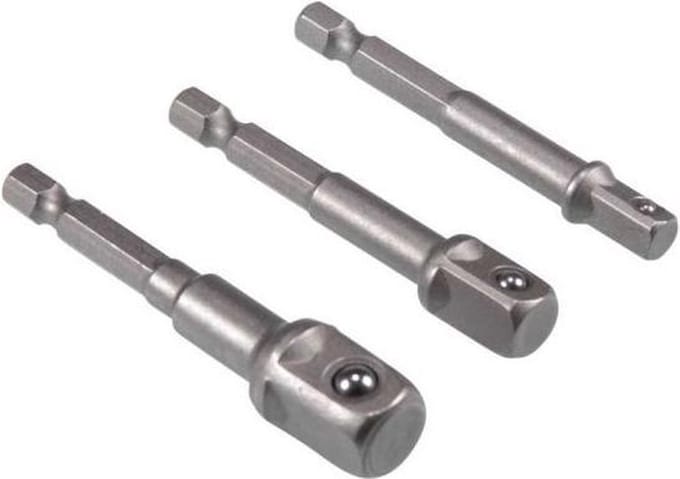Work-it bit adapterset voor doppen 1/4", 3/8" en 1/2" opname