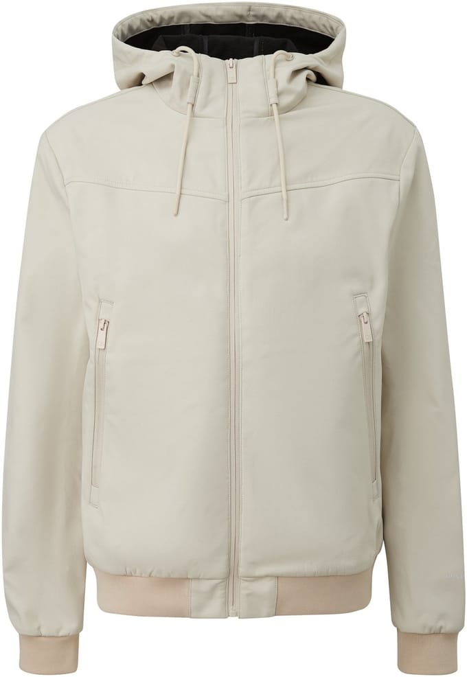 Softshell Jas met Ritstasjes en Capuchon QS
