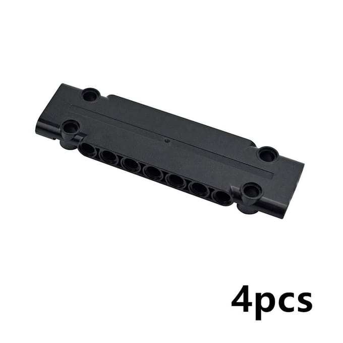 Brique Technique Vrac Jouet Modulaire Pour MOC High-Tech 4 Pièces Panneau Plaque 5 x 11 x 1 Trous Blocs de Construction 64782 15458 black