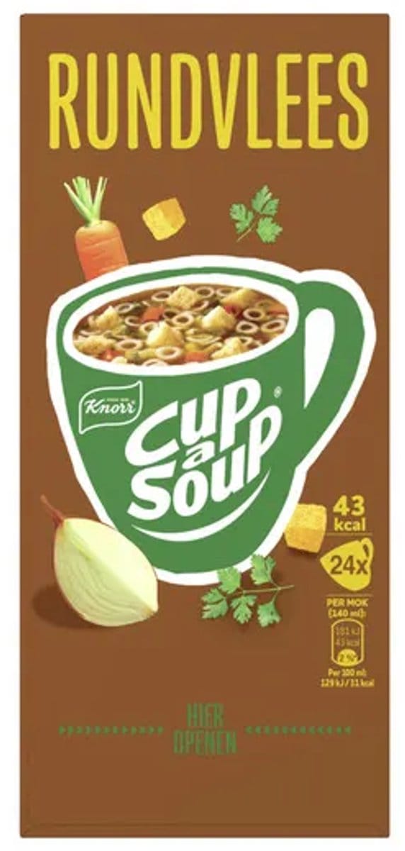 Knorr Cup-a-Soup Rundvlees 24 x 140 ml