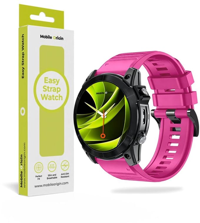 Mobile Origin Easy Strap Siliconen Horloge 26Mm Roze