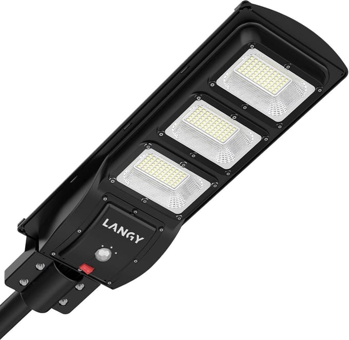 Krachtige LED Straatlantaarn op Zonne-energie met Bewegingssensor - 180 LEDs