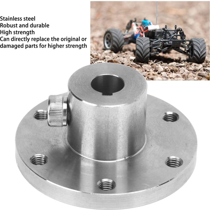 10mm Flenskoppeling Connector Hoge Sterkte Roestvrij Staal RC Askoppeling voor DIY RC Model gray