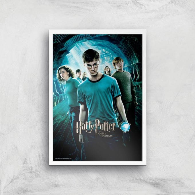 Harry Potter and the Order Of The Phoenix Giclee Art Print - A2 - White Frame