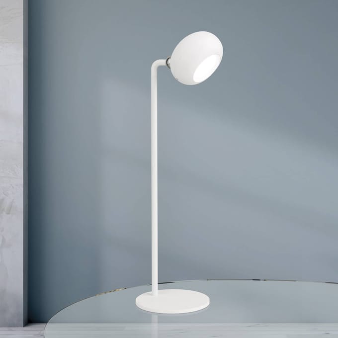 ORION Kerby LED tafellamp, wit, hoogte 40 cm, aluminium, CCT