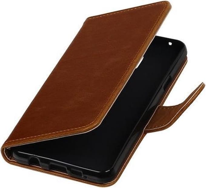 Bruin Pull-Up PU booktype wallet cover hoesje voor Samsung Galaxy A3 2016