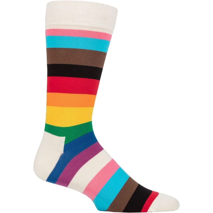 Happy Socks - Novelty Pride Design Sokken | Geweldig Cadeau - Pride Streep