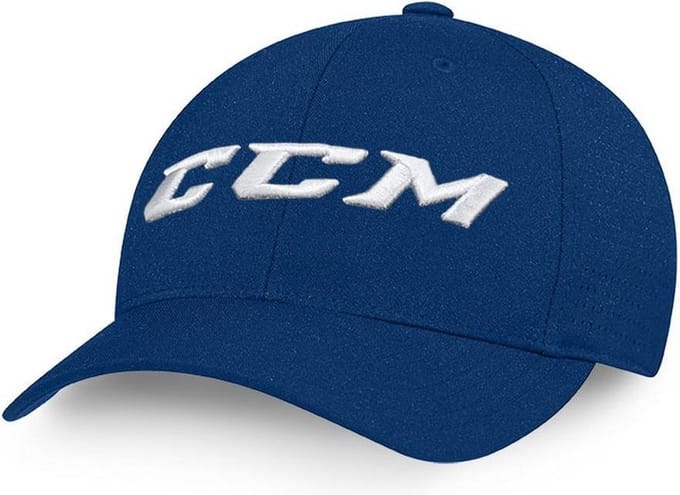 CCM - Team Flexfit Pet - Sportpet - Volwassenen - Navy - Elastische Pasvorm - Maat S/M