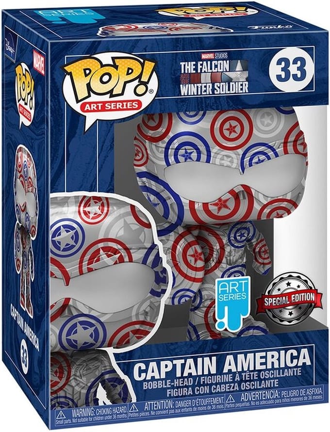 Marvel - POP N° 33 - Winter Captain America Patriotic Age - Art Series Exclusive