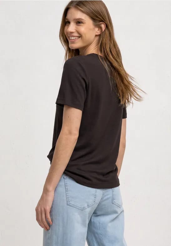 Shirt met gerimpelde mouwen