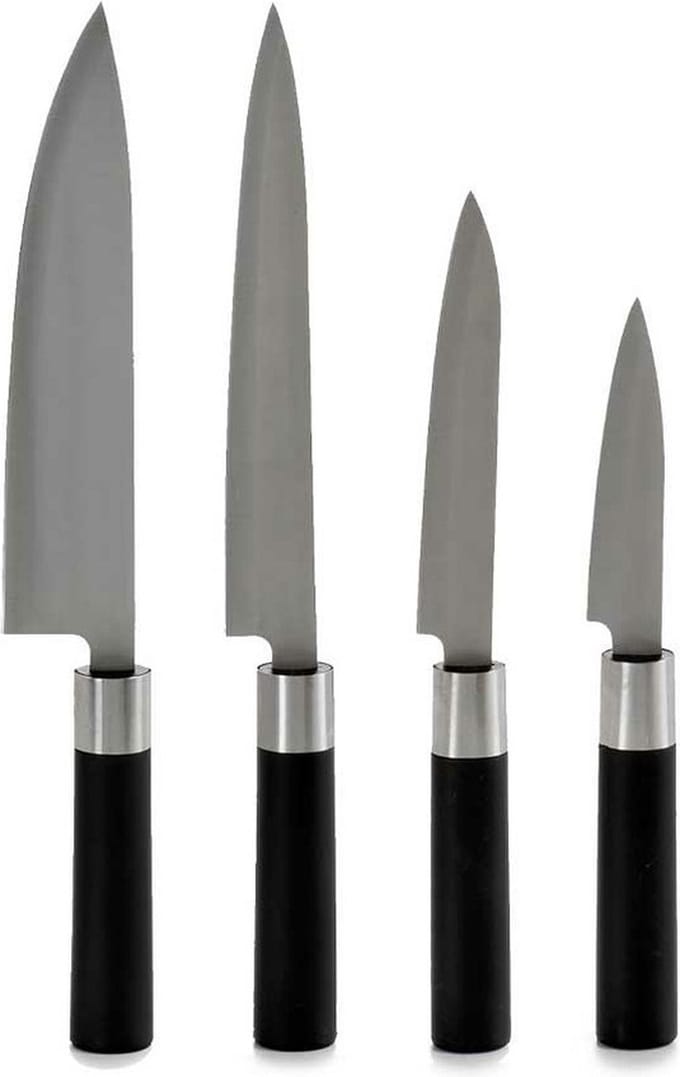 Kinvara Keukenmessen - set 4 stuks - zilver - RVS - Koksmessen