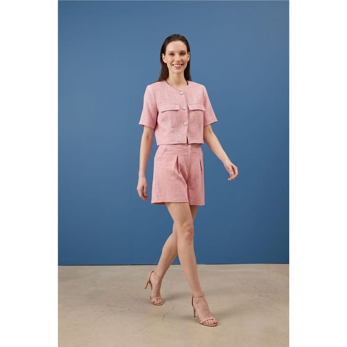 Katoenen Poplin Shirt en Shorts Set