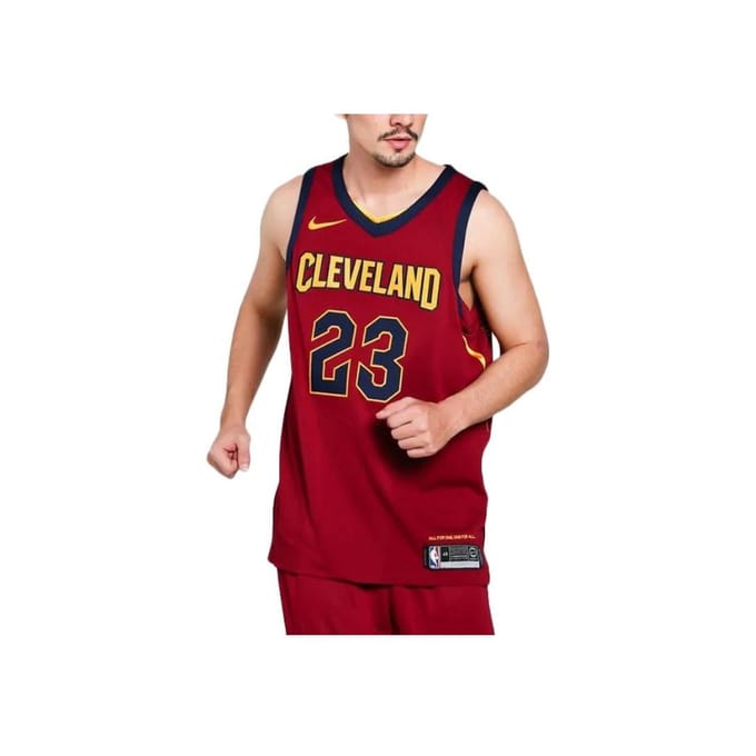 Nike NBA Limited Edition Cavaliers LeBron James Sport Mouwloos Polyester Ademend Basketbalshirt AU Speler Versie 863018-677 L black