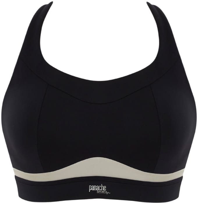 Panache - Freedom Non Wired Non Padded Sport BH - Black/Chalk - 70F