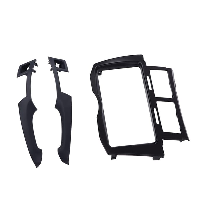 Auto Fascia 2DIN Radio Stereo Dashboard CD Frame Paneel Vervanging voor Yaris Vitz Platz 2005‑2011 Zwart zwart