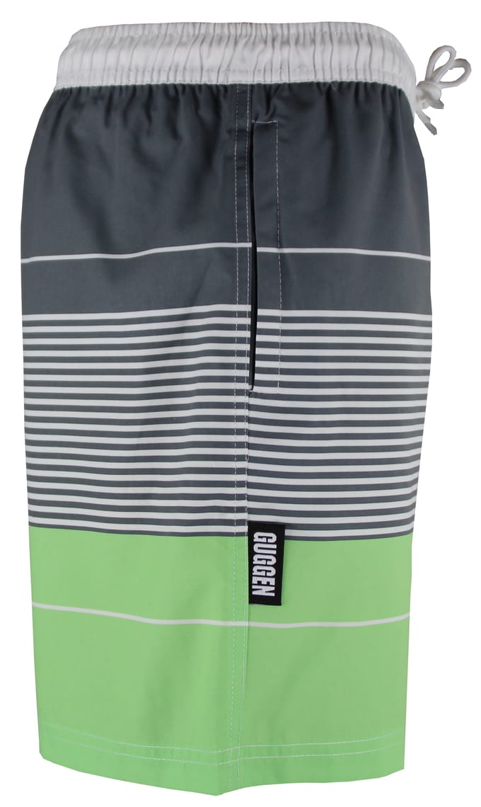 Zwemshort voor Heren met Patroonstrepen Groen