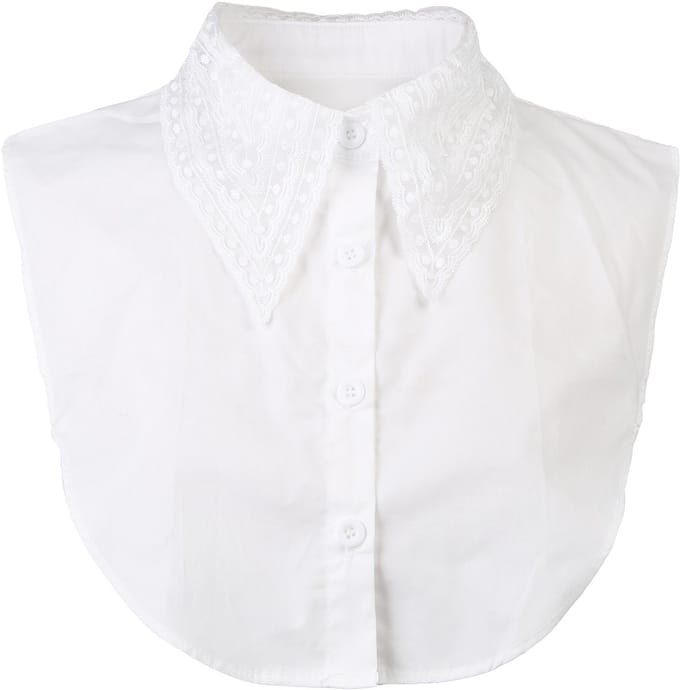 Sunset Fashion | Kraagje | Kant | One Size | Wit