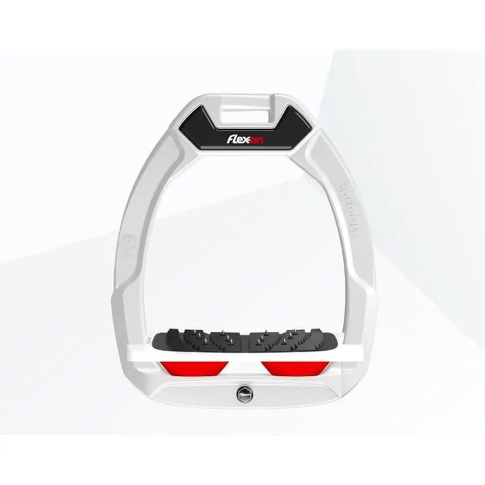 Veiligheidsstijgbeugels Liggend Ultra Grip Wit/Wit/Rood Flex-On Safe-On