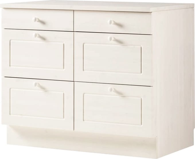 Anita-Commode - Wit Grenen
