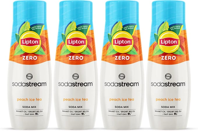Sodastream Lipton ice tea peach zero Siroop 4 x 440ml