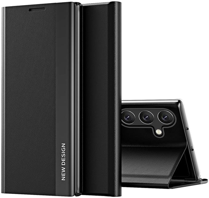 Hurtel Sleep Case Pro - Book Case - Samsung Galaxy A56 - Zwart - Met Standfunctie