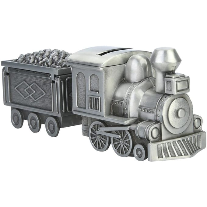 Kinderen Spaarpot Retro Treinmodel Munt Spaarpot voor Tafeldecoratie gray