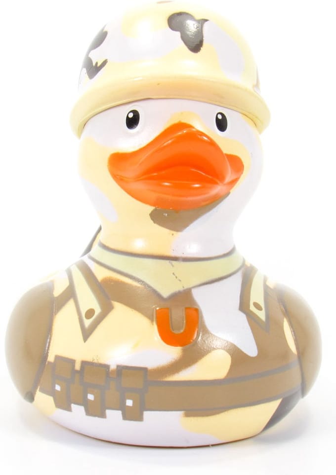 DELUXE G.I. DUCK badeendje van BudDuck