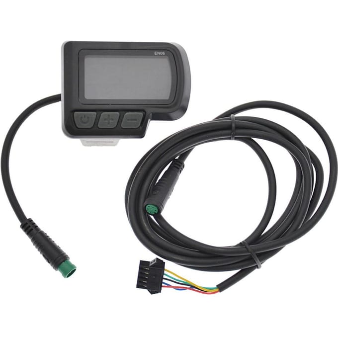 LCD-display snelheidsmeter slim instrument voor elektrische fiets E-scooter zwart