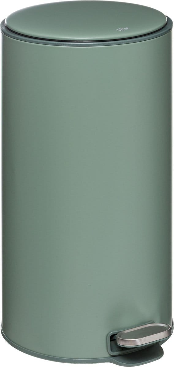 5Five Delta Afvalemmer - Soft close - Antigeur actief koolstoffilter - Uitneembare emmer - 30L - Metaal Groen