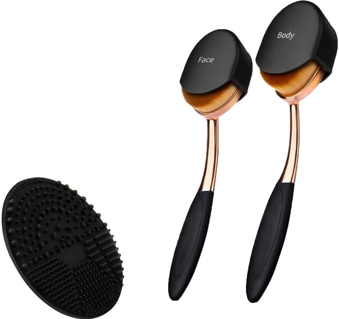 Dailygoods- Make-up Borstel Set - 3 Stuks - Hoge Kwaliteit