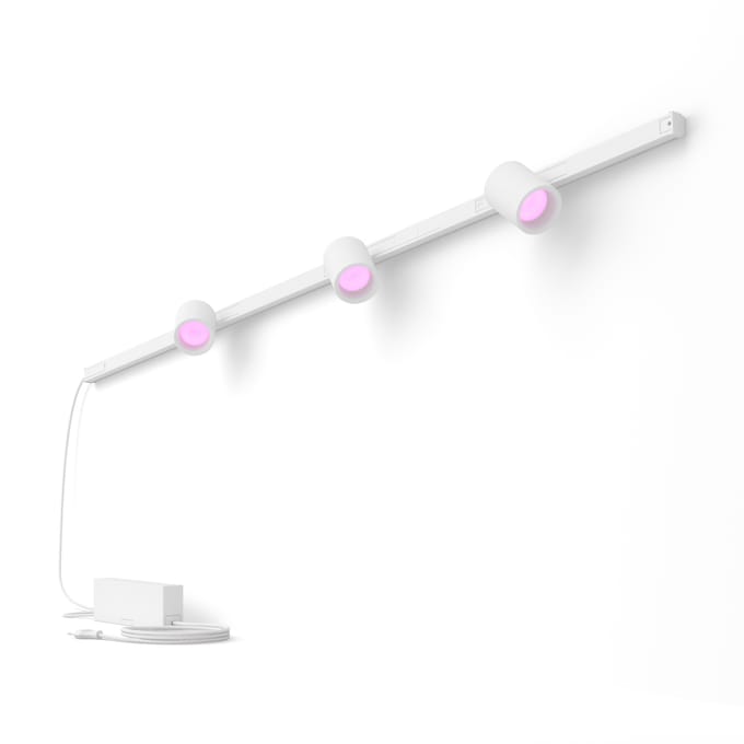 Philips Hue Perifo railverlichting muur - wit en gekleurd licht - 3-spots - wit - basisset