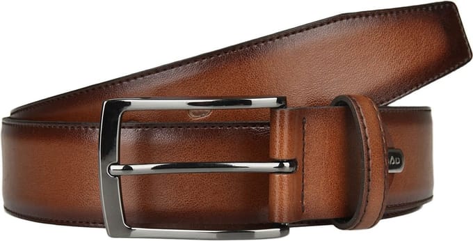 LLOYD Leren Riem Thin Leather Belt W80 Cognac Bruine