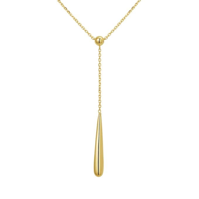 YO&NO Ketting Druppel - 14 Karaat - Goud 585