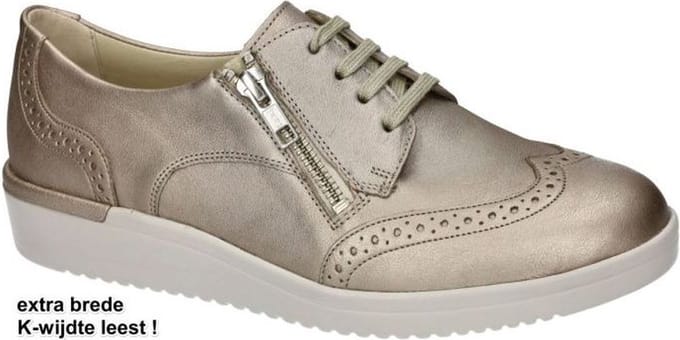 Solidus -Dames - goud - lage gesloten schoenen - maat 39.5