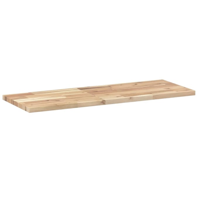 vidaXL - Wandschap - zwevend - 100x30x2 - cm - onbehandeld - massief - acaciahout