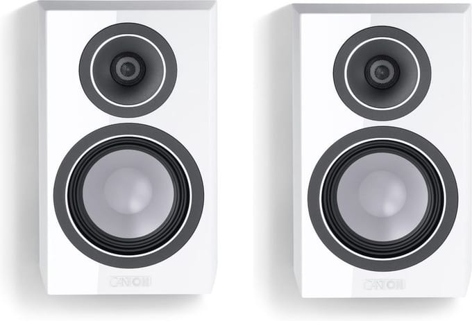 Canton Vento 10 – Passieve Onwall Speakers – Compacte Wandluidsprekers – HiFi – Pianolak Wit (per paar – 2 stuks)