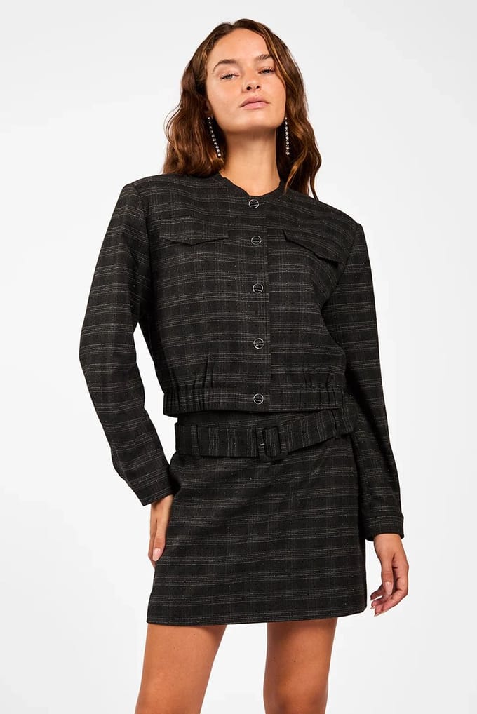 AAIKO Suus Vis 360 Blazers Dames - Donkergrijs - Maat M